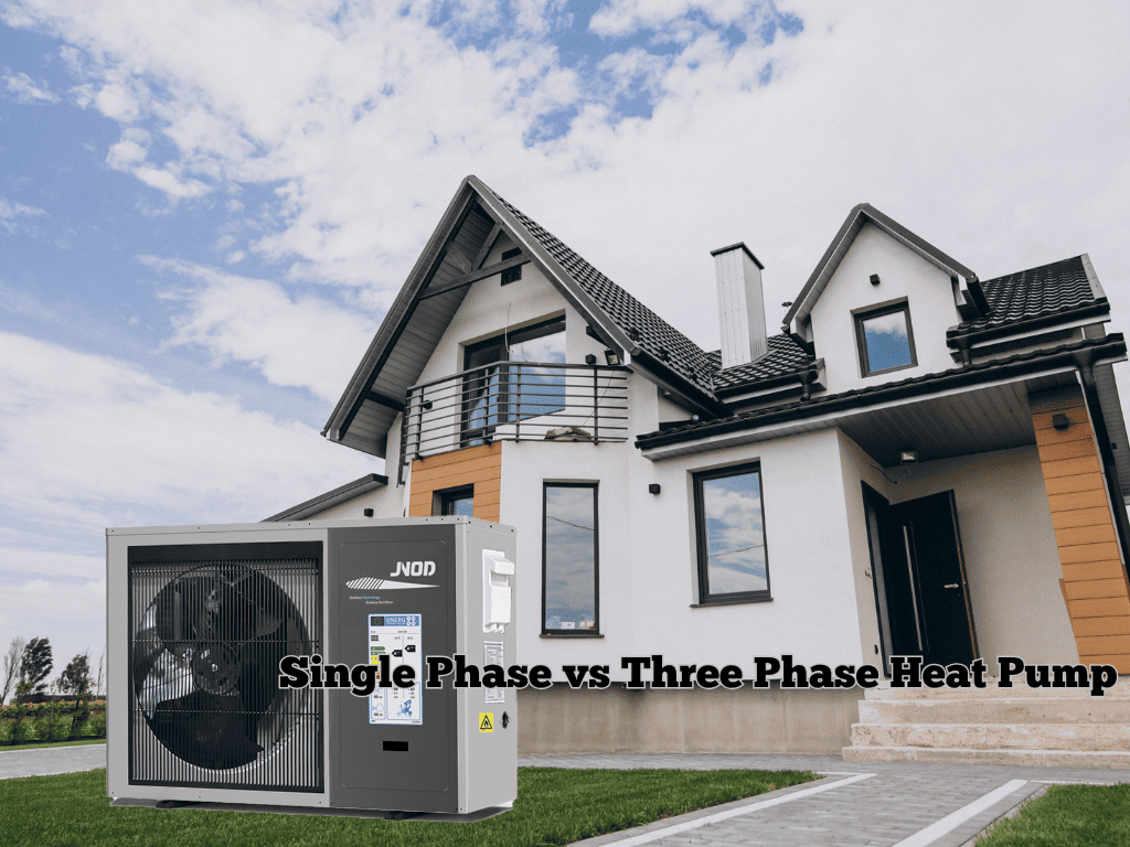 Einphasig vs. dreiphasig Wärmepumpe， Haus， Blue Sky