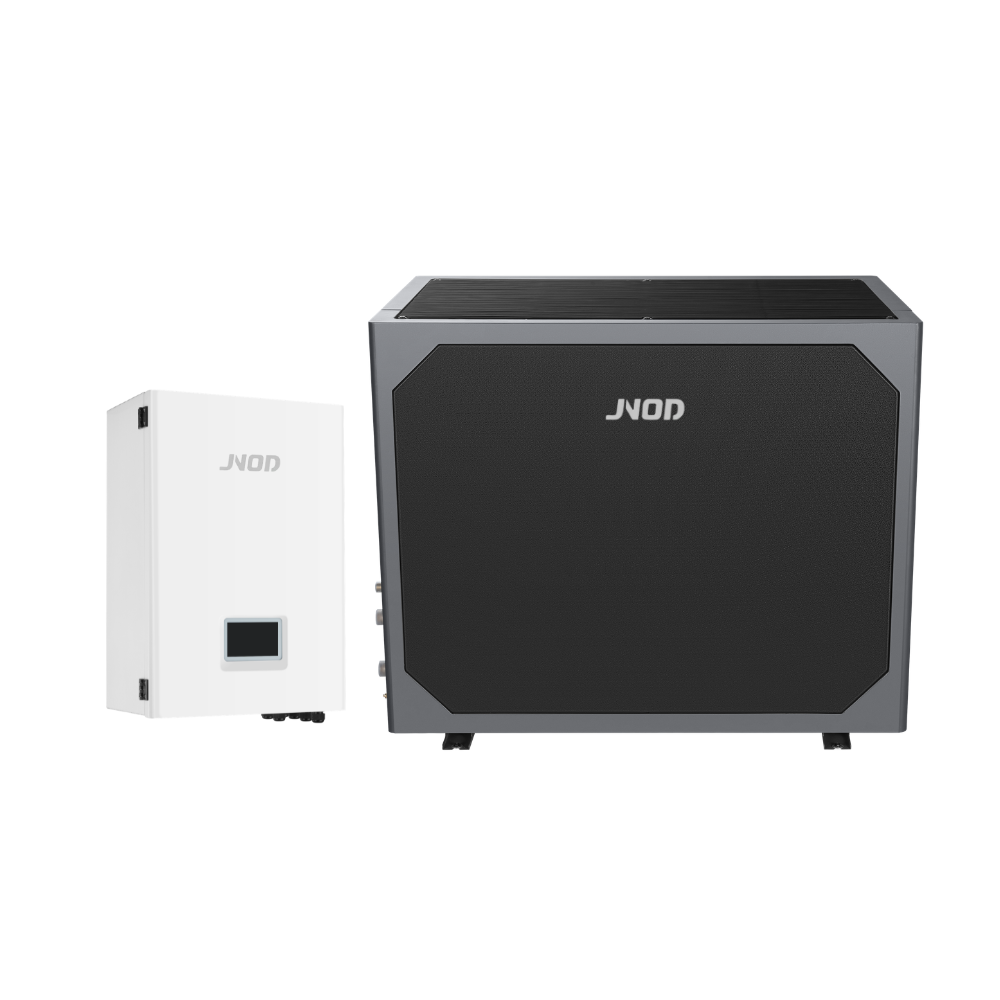 Dual fan top blow heat pump with hydraulic module