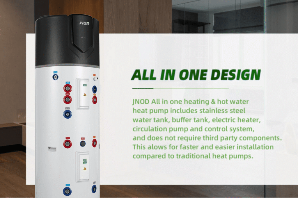 R290 All-in-one Air Source Heat Pump for Heating & Hot Water - jnodheatpump