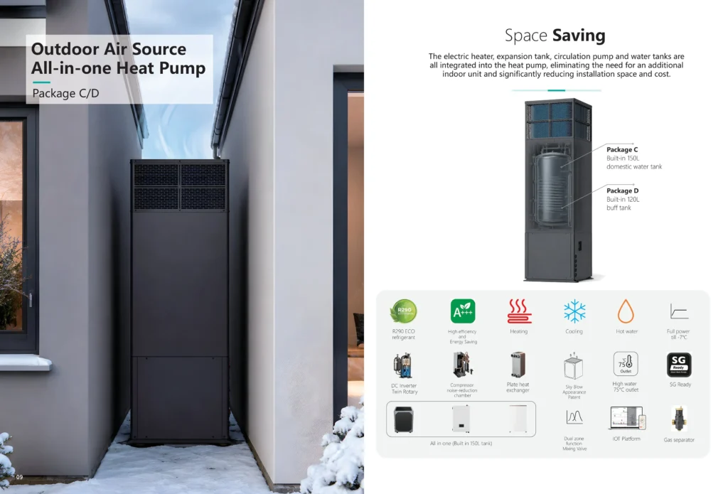 JNOD Outdoor All in one Heat Pump