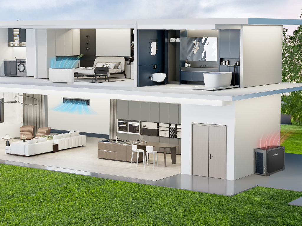 JNOD R290 Top Blow Heat Pump Home Application