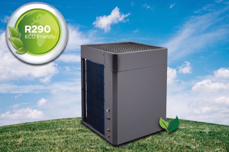 Eco friendly R290 refrigerant for top blow heat pump